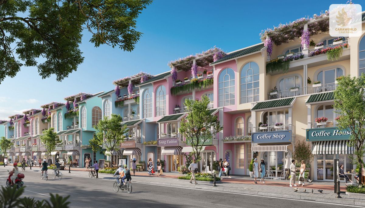 phoi canh shophouse caraworld cam ranh
